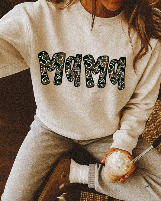 Mama Camo DTF Graphics