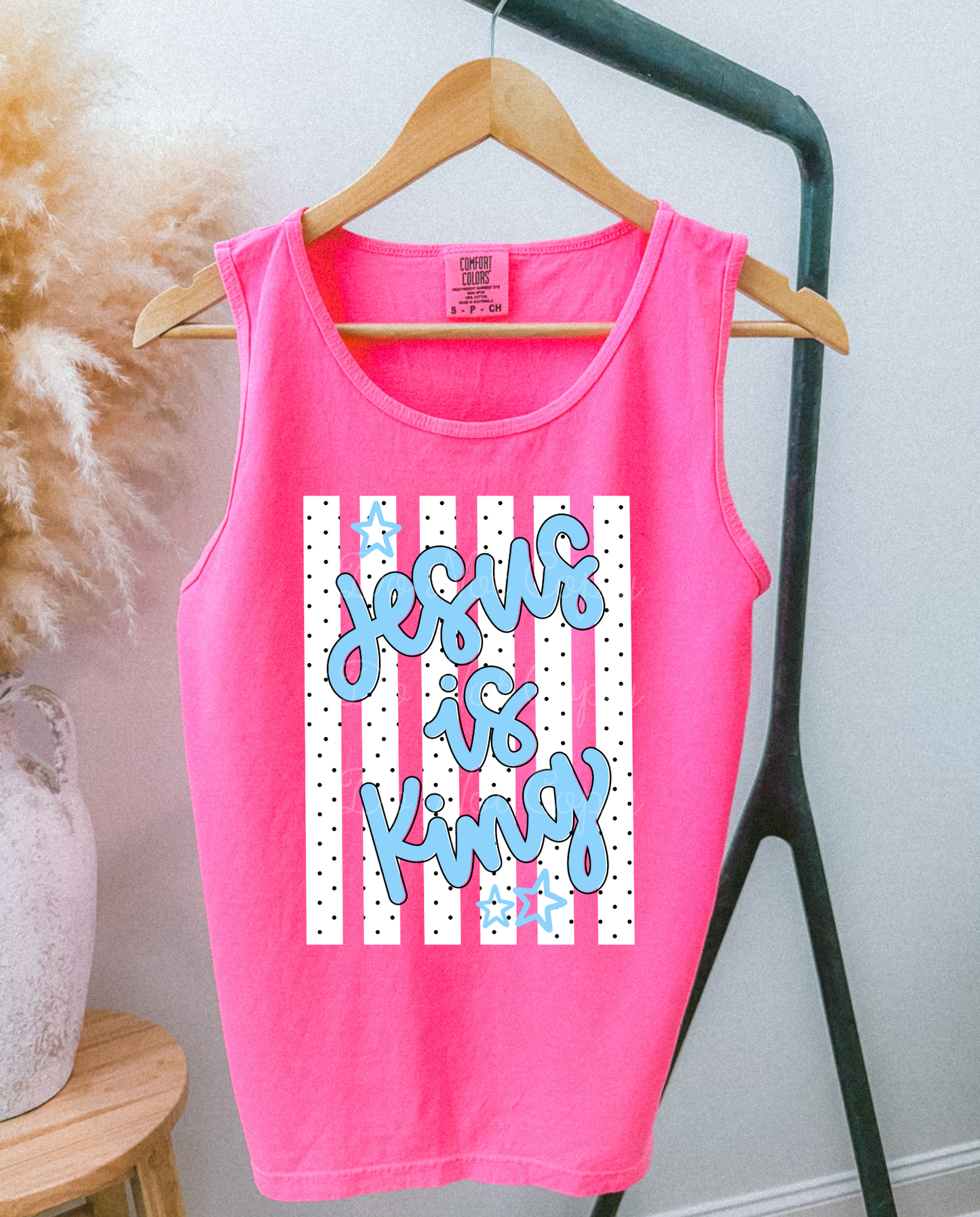 Jesus Is King DTF Tank Top