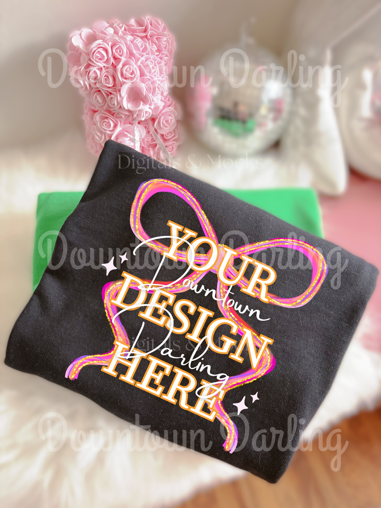 Black Gildan Mock-Up