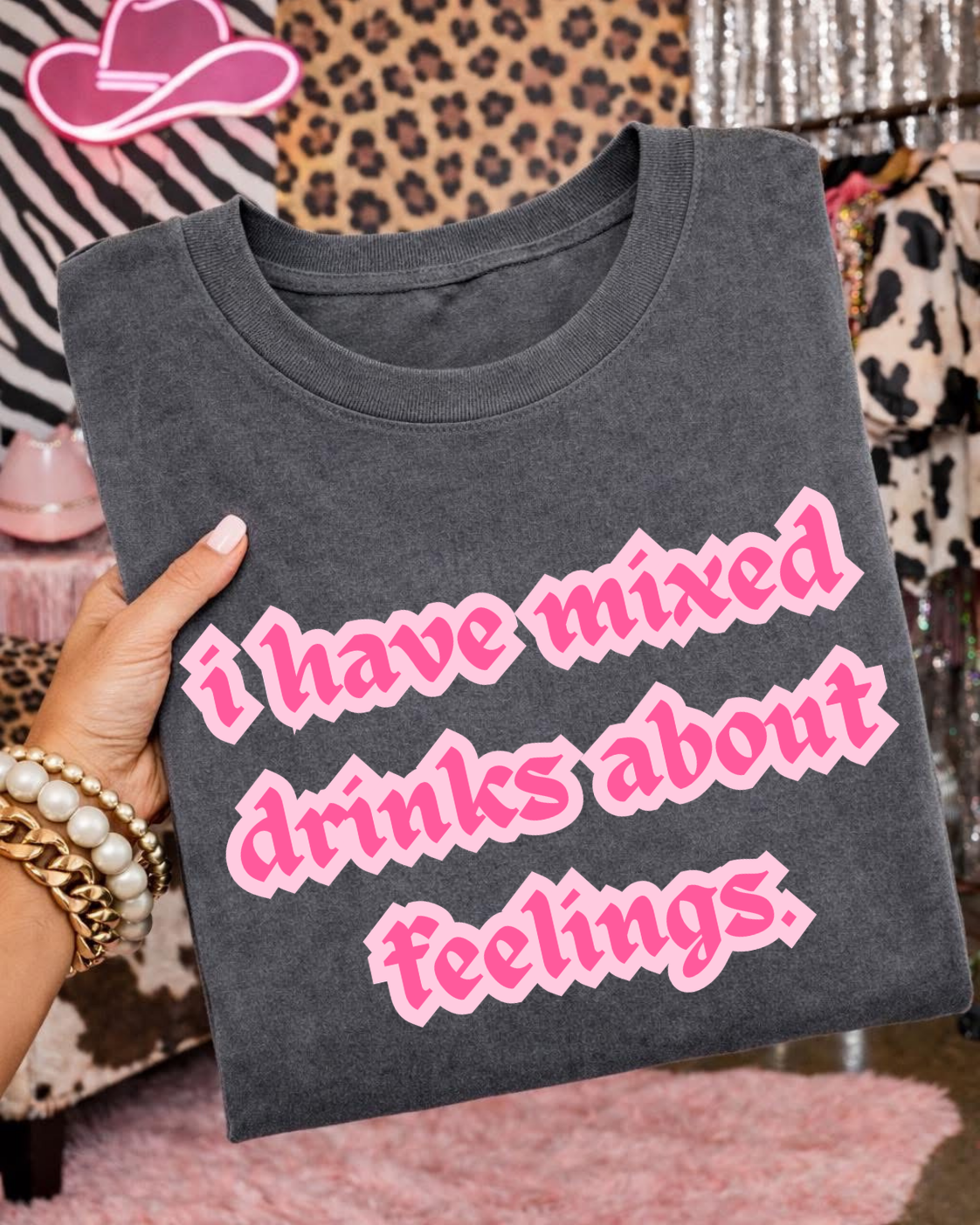 I Have Mixed Drinks About Feelings DTF Graphics