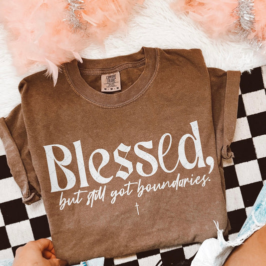 Blessed But Still Got Boundaries DTF Graphics