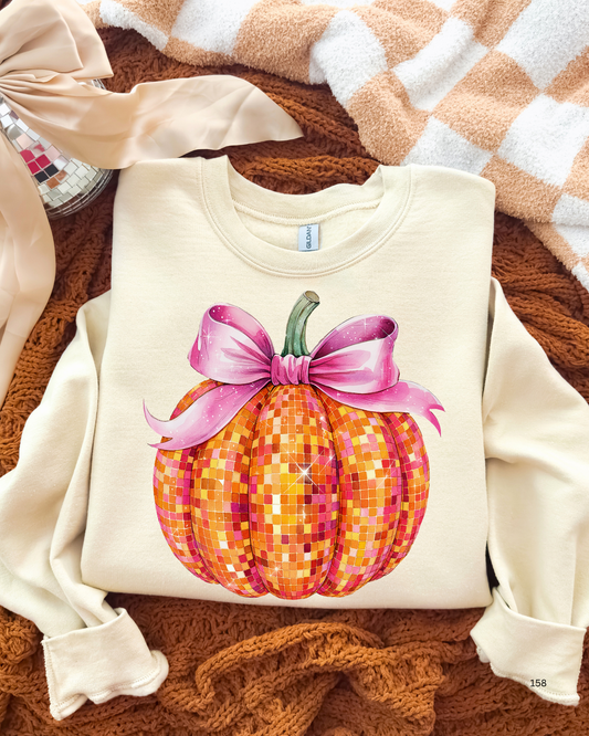 Disco Pumpkin DTF Graphics