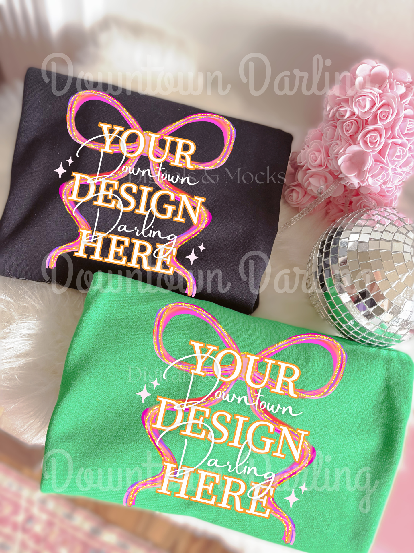 Irish Green & Black Gildan Mock-Up