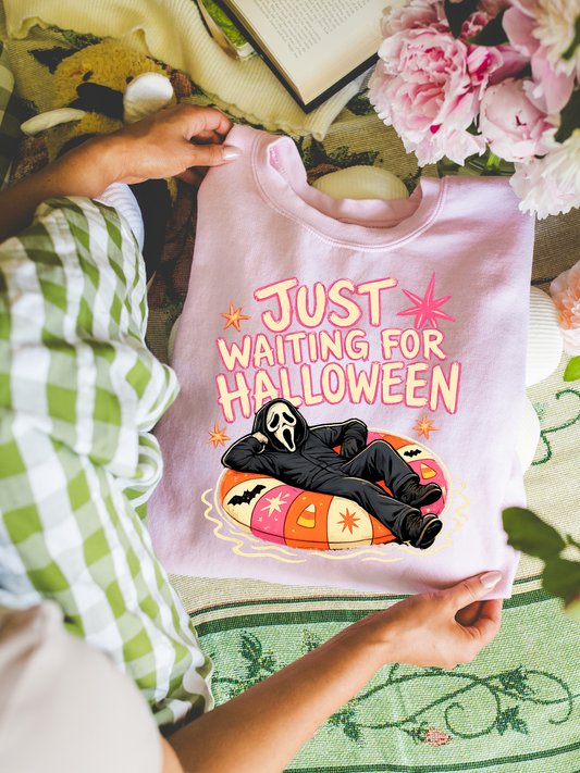 Just Waiting For Halloween DTF Graphics