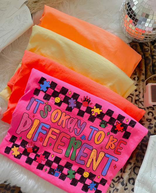 It's Okay To Be Different DTF Graphics