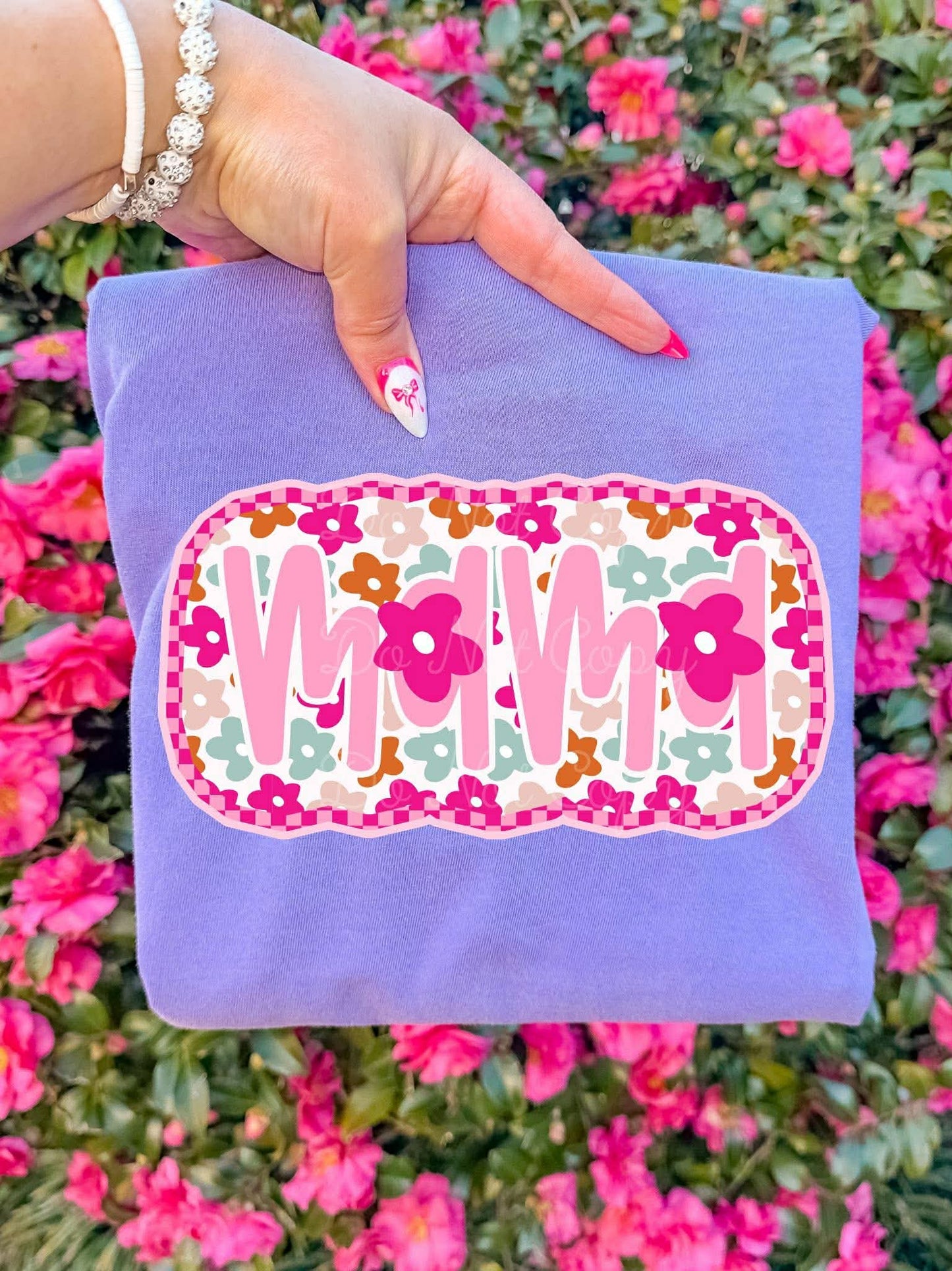 Floral Pink Mama DTF Graphics