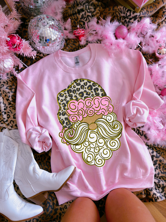 Leopard Santa DTF Graphics