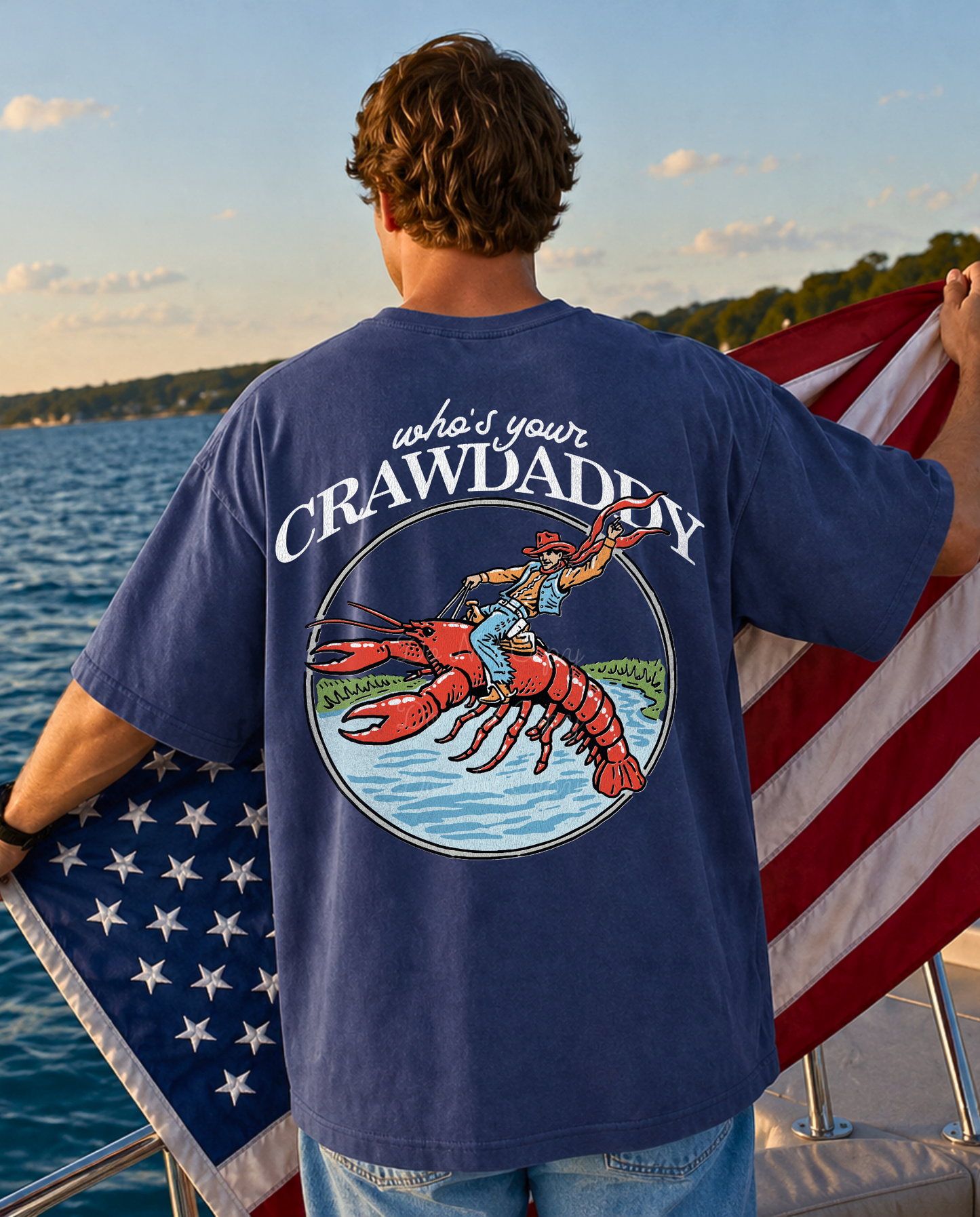 Who's Your Crawdaddy DTF Graphics (On Back)
