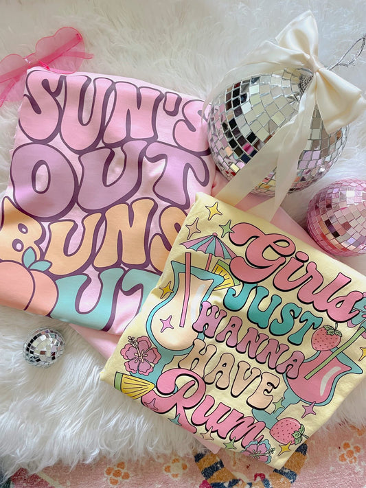Girls Just Wanna Have Rum DTF Graphics