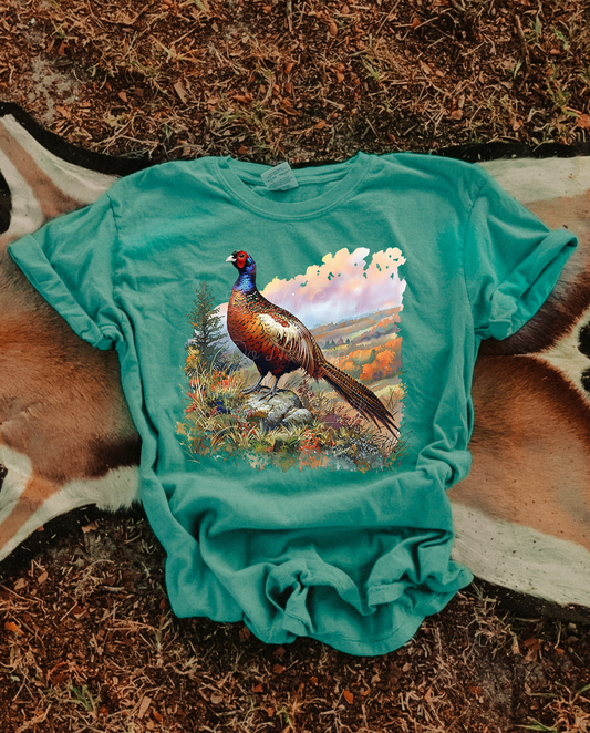 Watercolor Pheasant DTF Graphics