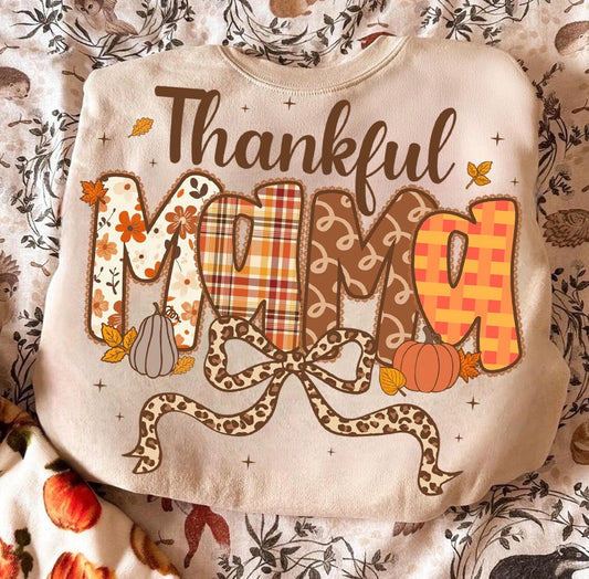 Thankful Mama DTF Graphics