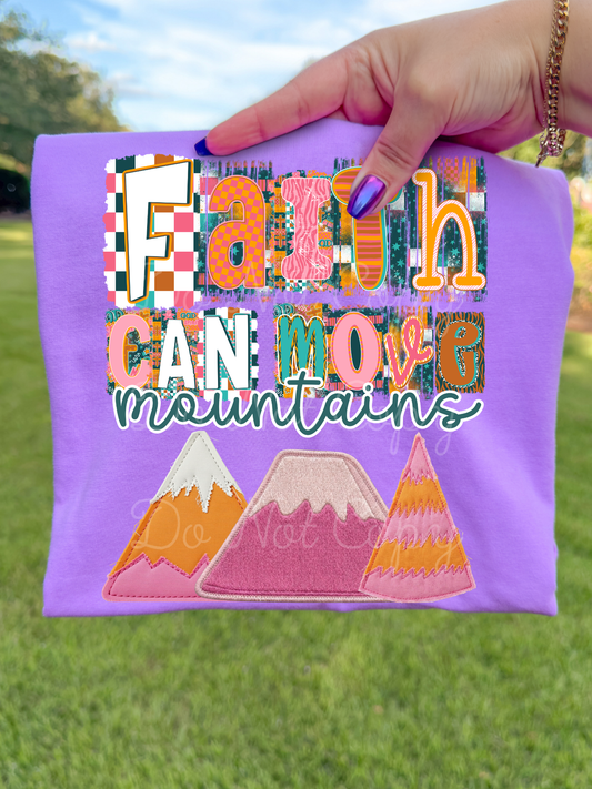 Faith Can Move Mountains DTF Graphics