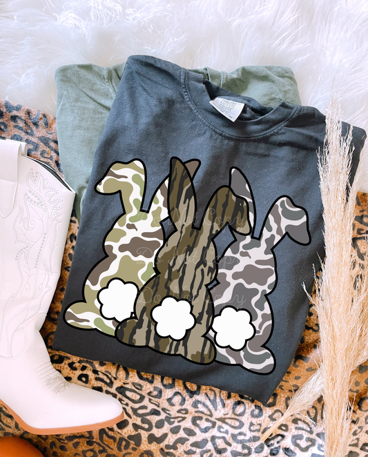 Easter Bunny Trio DTF Graphics