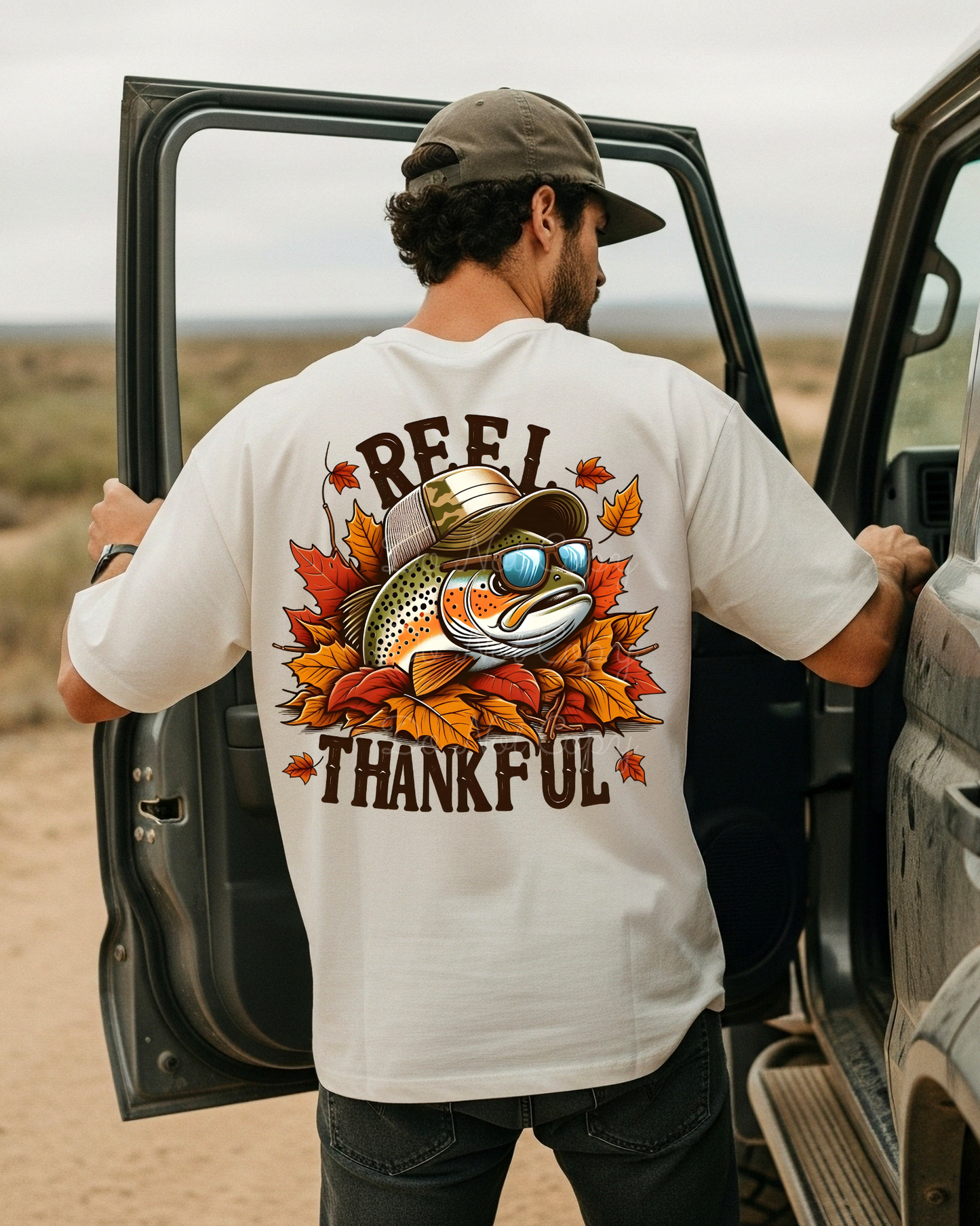 Reel Thankful (on back) DTF Graphics