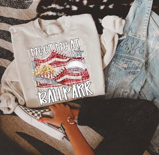 Meet Me At The Ballpark DTF Graphics