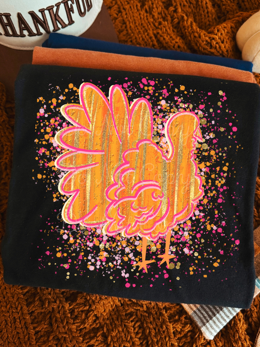 Turkey Splatter DTF Graphics