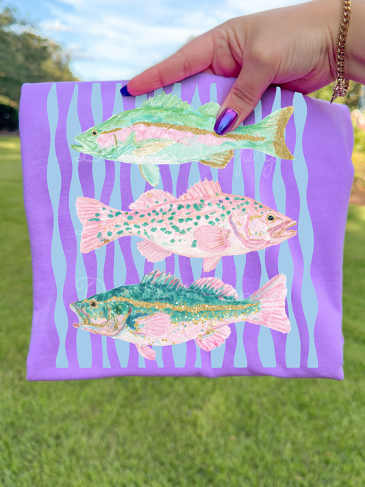 Preppy Fish DTF Graphics