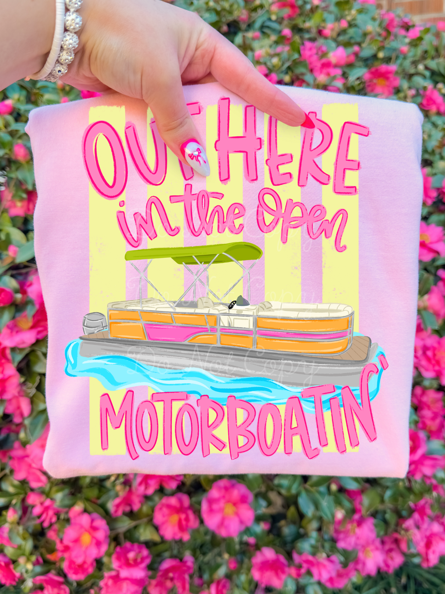 Out Here In The Open Moteorboatin' DTF Graphics
