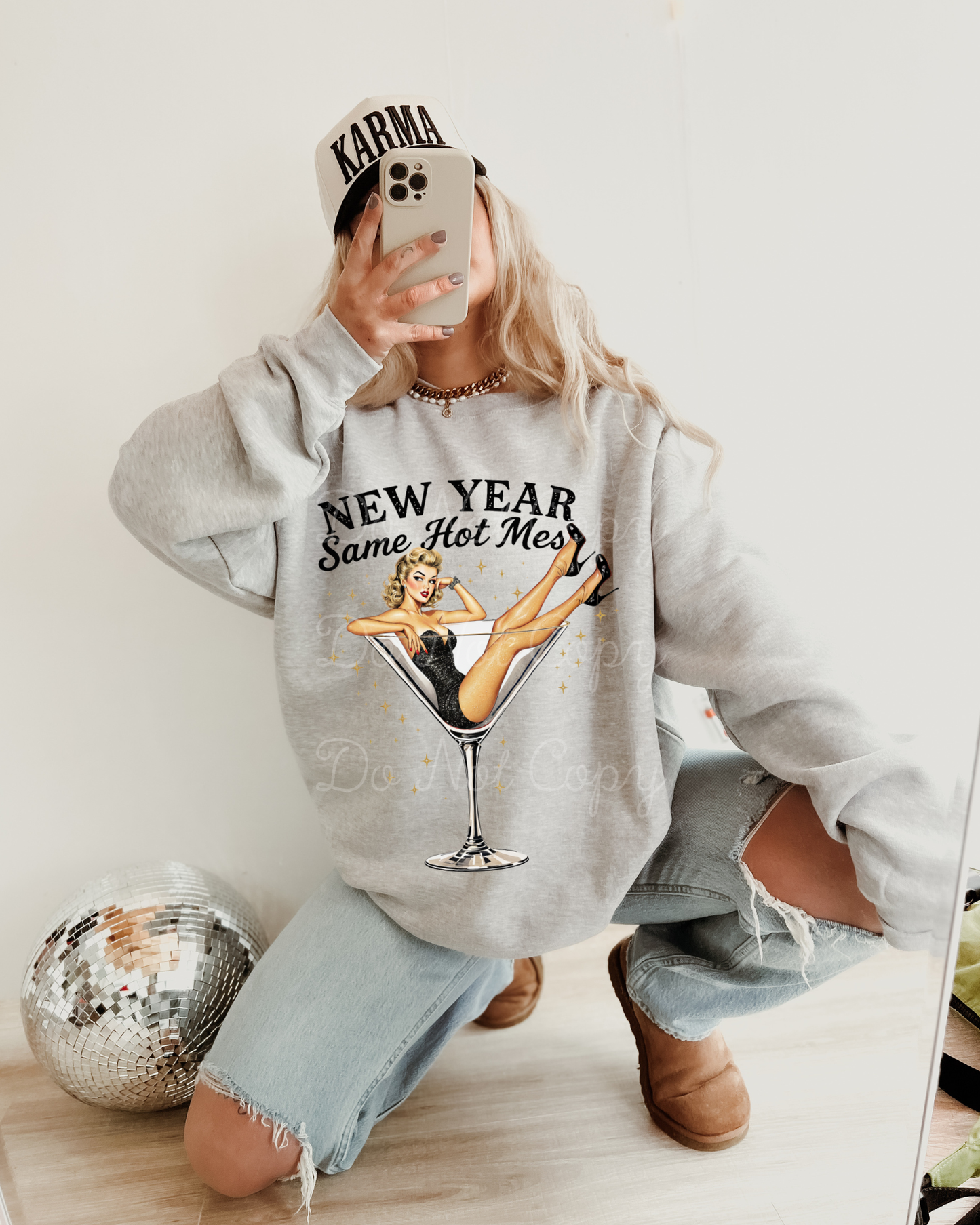 New Year Same Hot Mess DTF Graphics