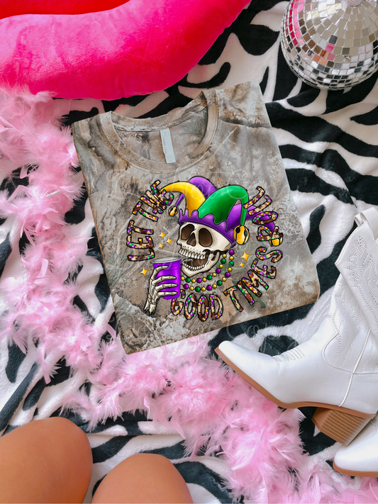 Let The Good Times Roll DTF Graphics