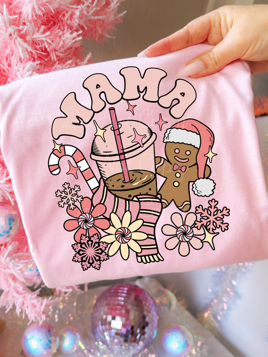 Mama Gingerbread Man DTF Graphics