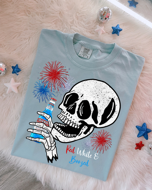 Red White & Boozed DTF Graphics