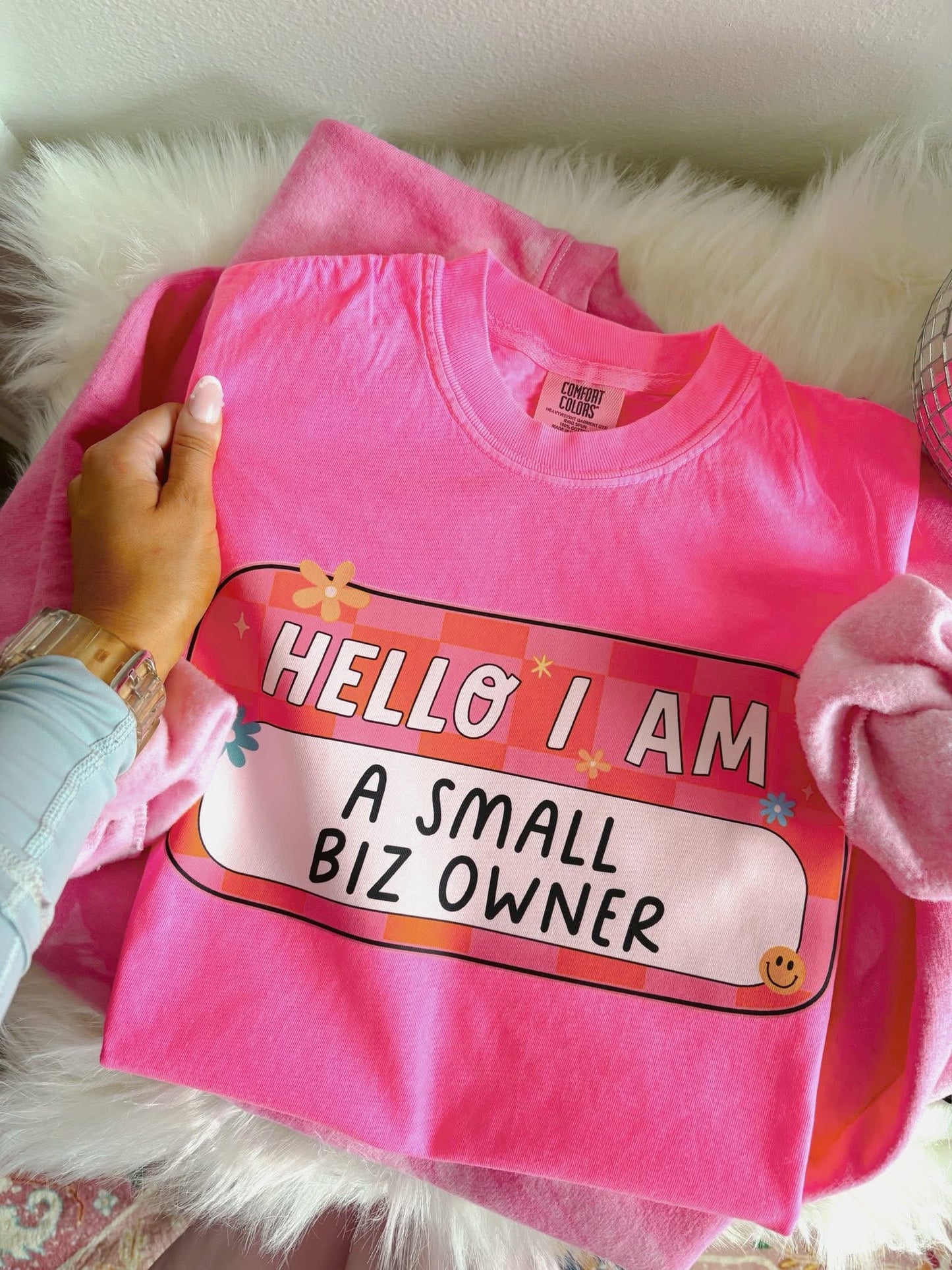 Hello I Am A Small Business Owner DTF Graphics