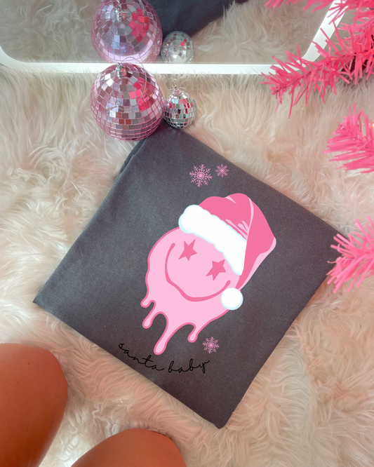 Santa Baby Smiley DTF Graphics