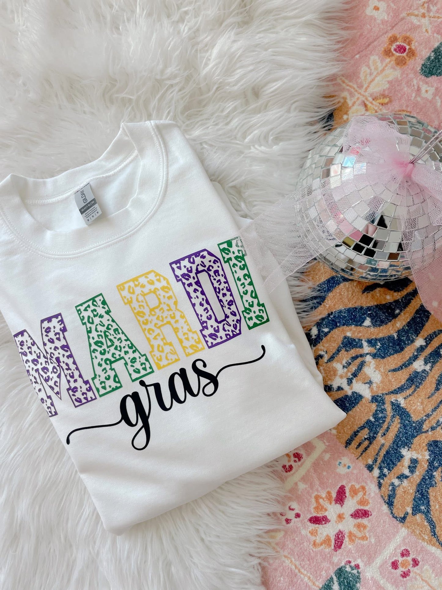 Leopard Mardi Gras DTF Graphics