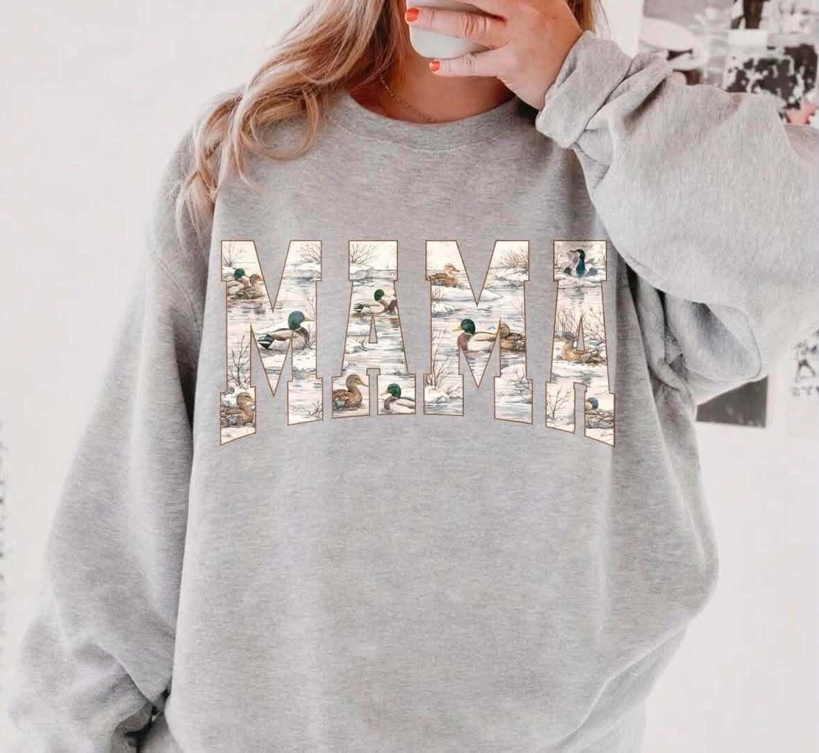 Camo Duck Mama DTF Graphics