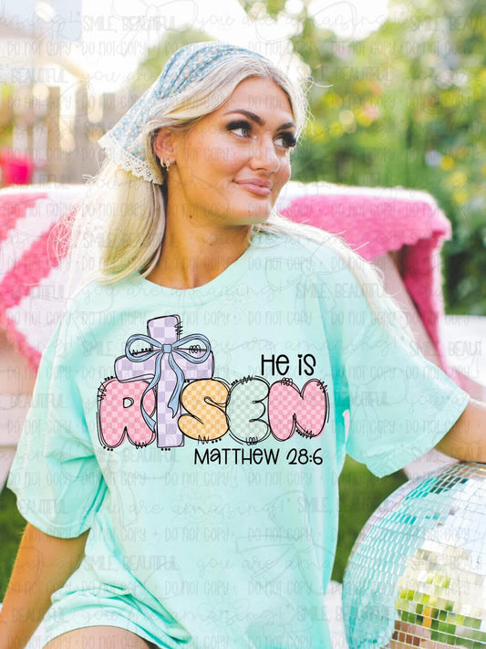 He Is Risen DTF Graphics