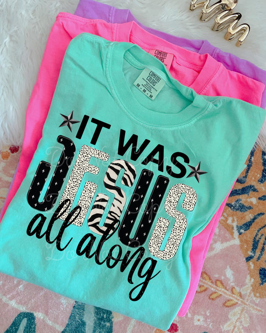 It Was Jesus All Along DTF Graphics