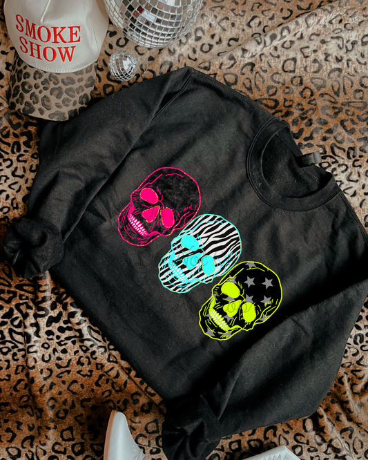 Skull Trio DTF Graphics
