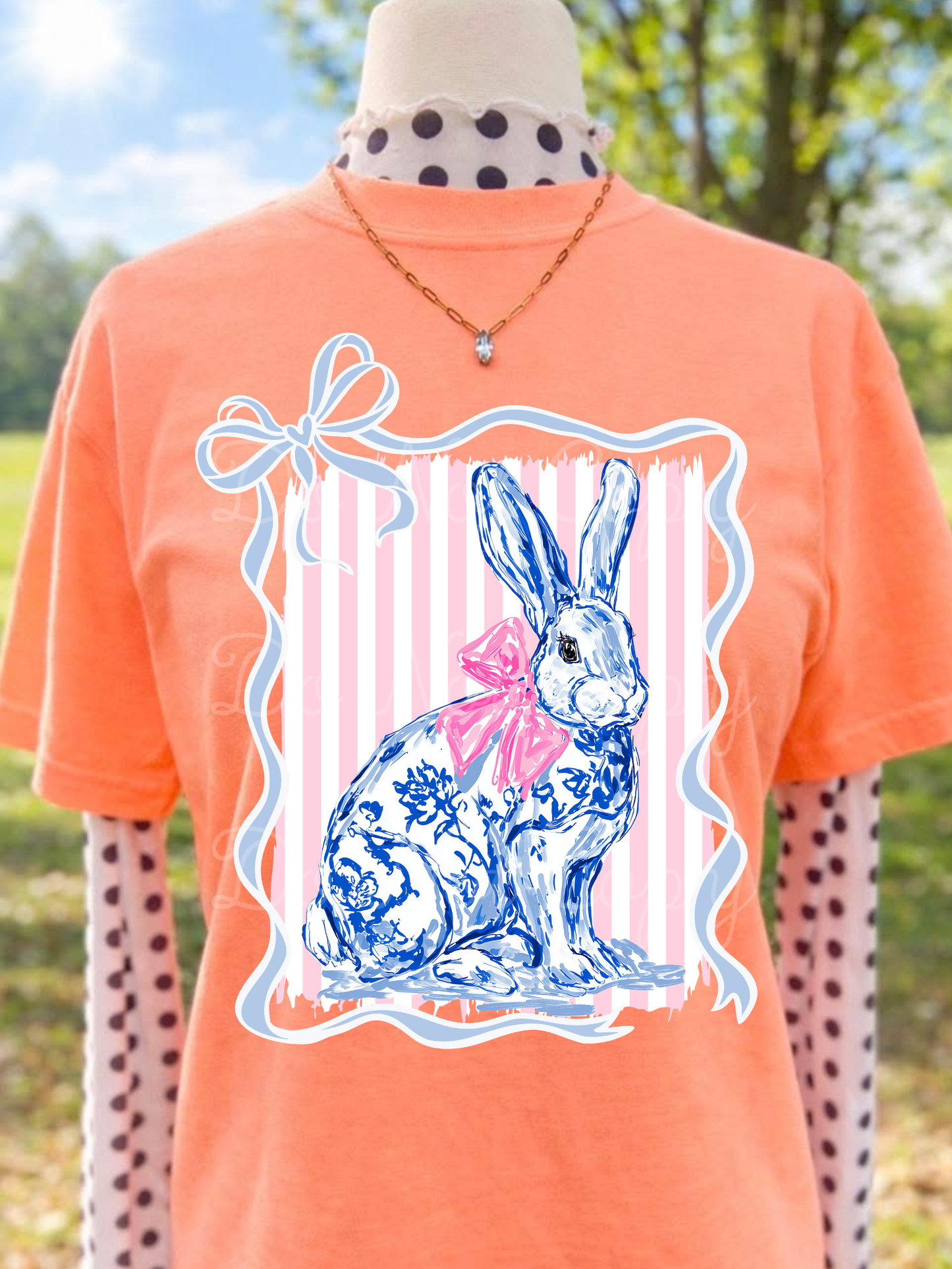 Floral Easter Bunny DTF Graphics