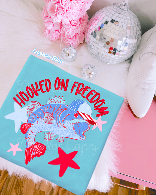 Hooked On Freedom DTF Graphics
