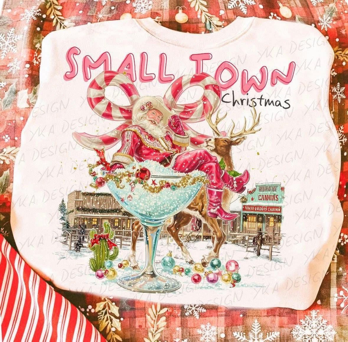 Small Town Christmas DTF Graphics
