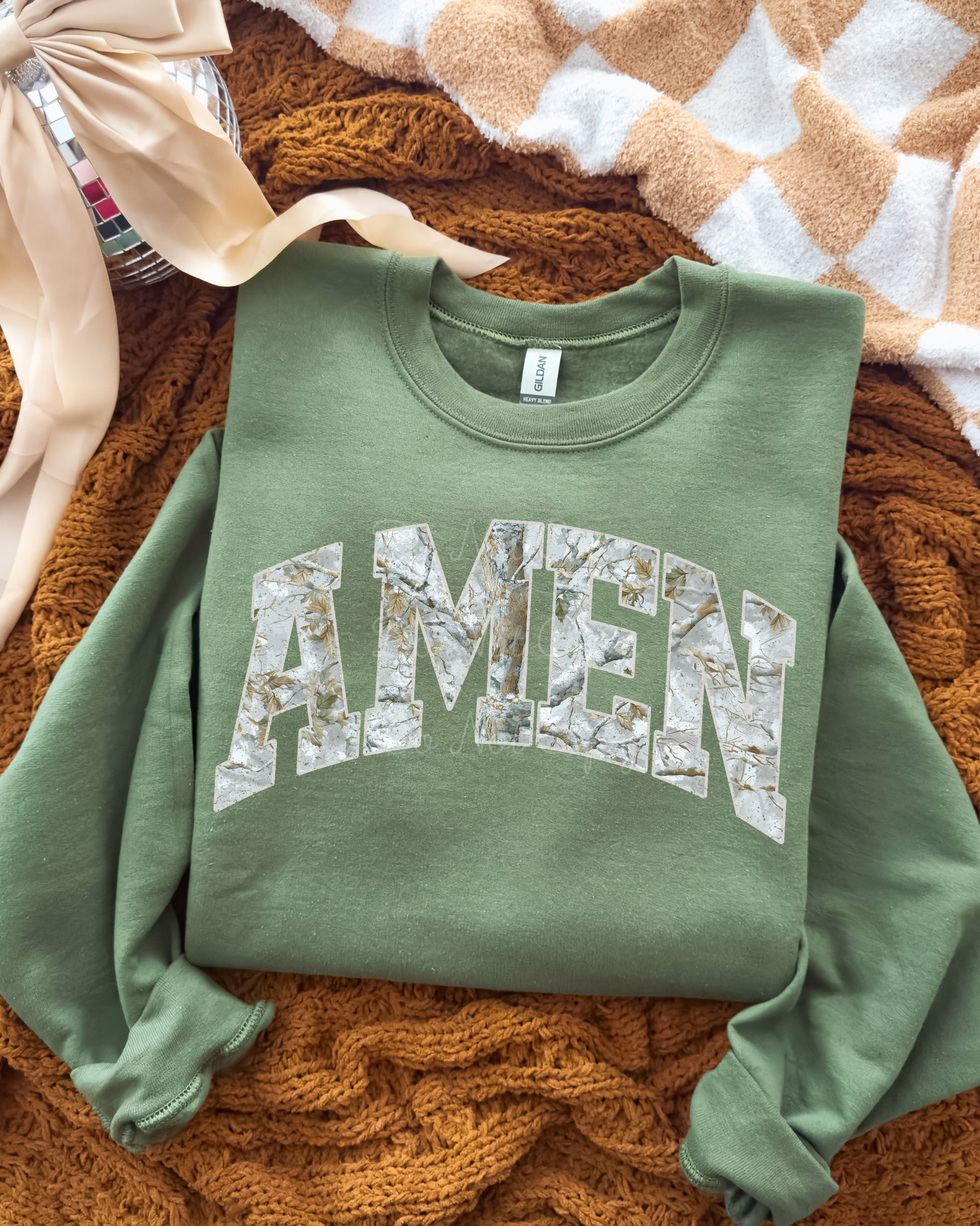 Camo Amen DTF Graphics