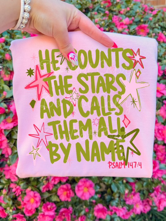 He Counts The Stars DTF Graphics