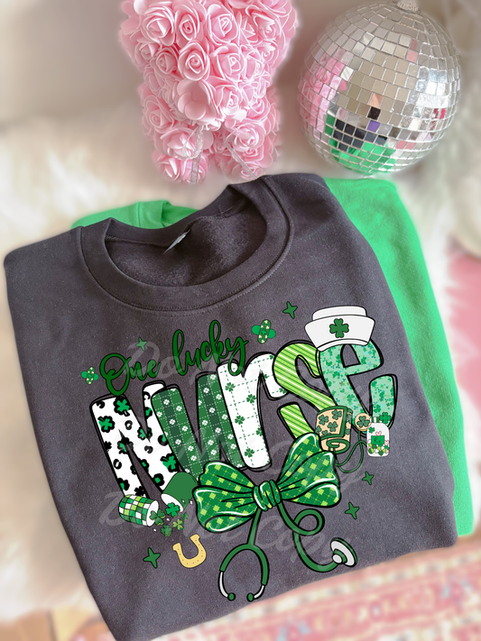 One Lucky Nurse DTF Graphics