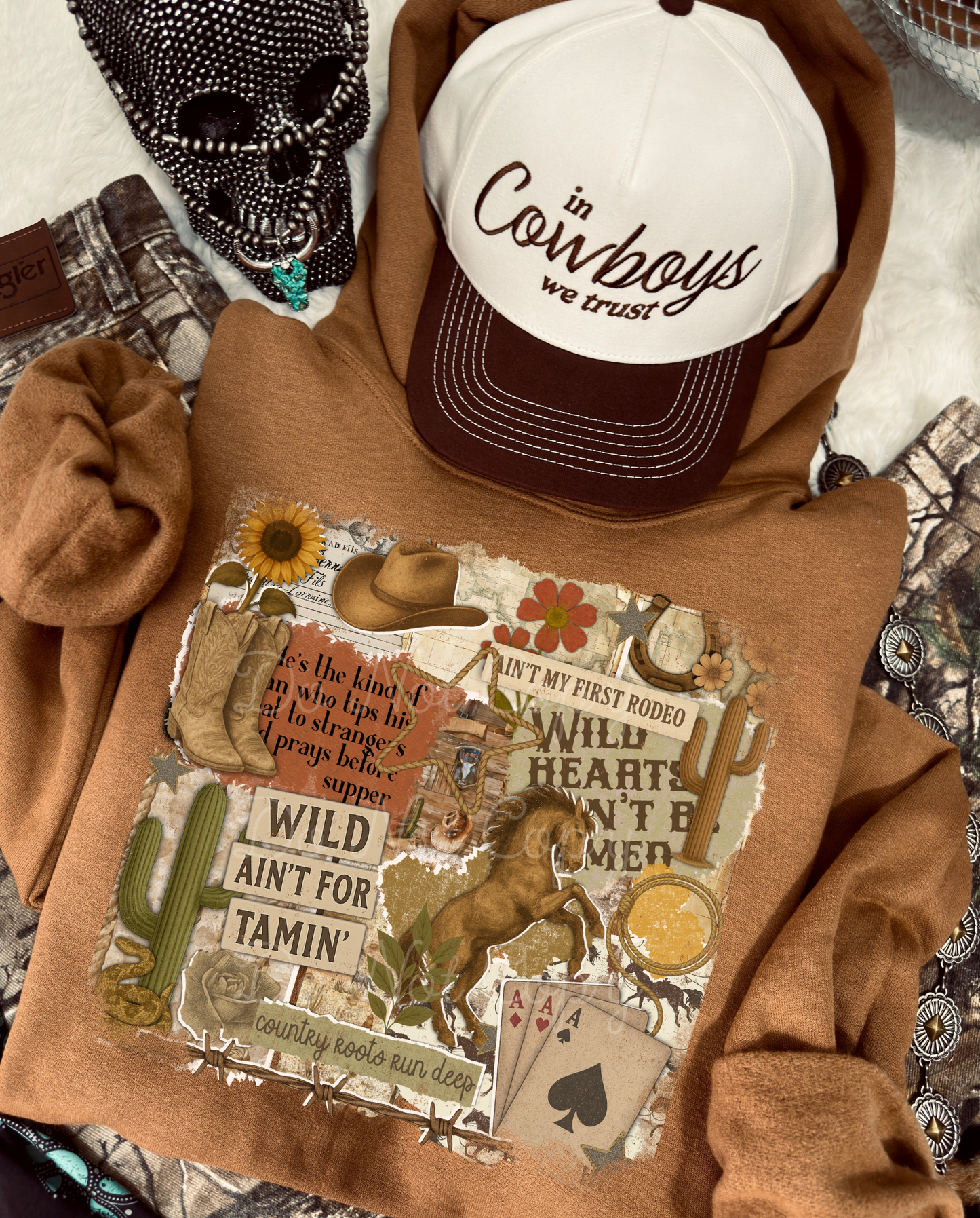 Wild Ain’t For Tamin’ Hoodie DTF Graphics