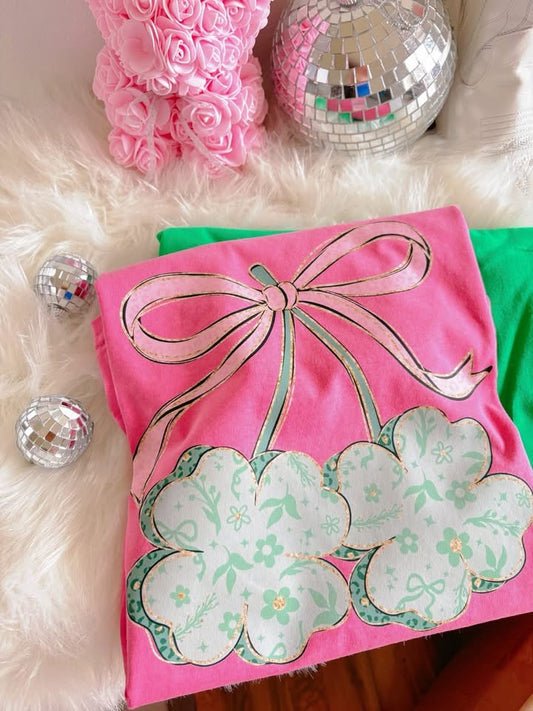 Clover Bow DTF Graphics