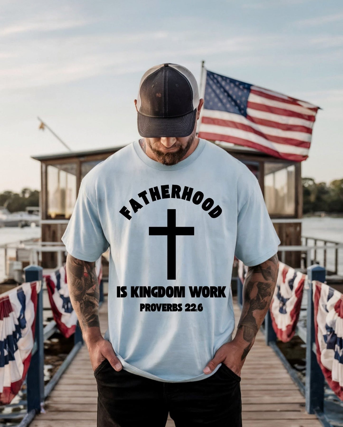 Fatherhood Is Kingdom Work DTF Graphics