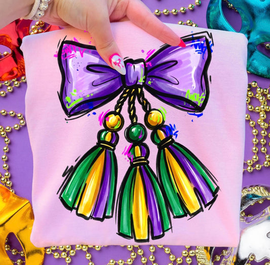 Mardi Gras Coquette DTF Graphics