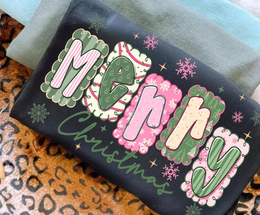 Merry Christmas DTF Graphics