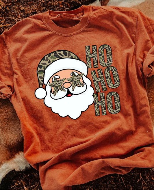 Camo Santa Ho Ho Ho DTF Graphics