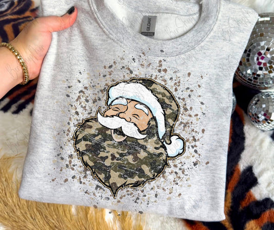 Camo Santa DTF Graphics