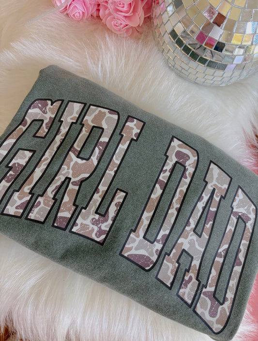 Camo Girl Dad DTF Graphics