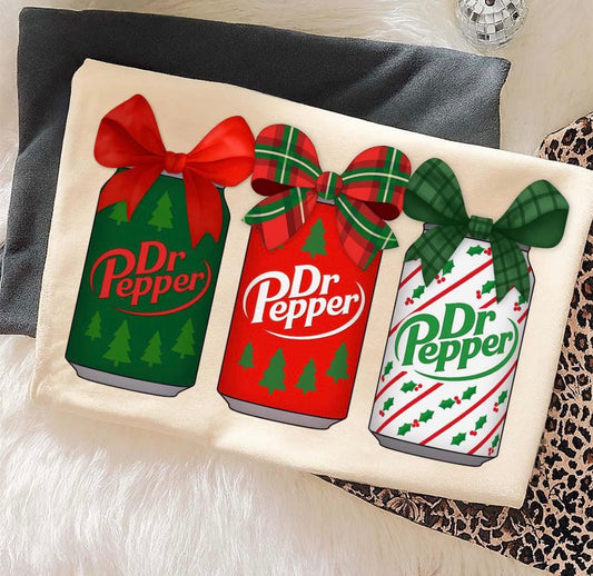 Christmas Dr. Pepper DTF Graphics