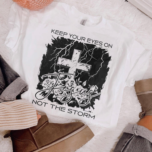 Keep Your Eyes On Jesus DTF Graphics