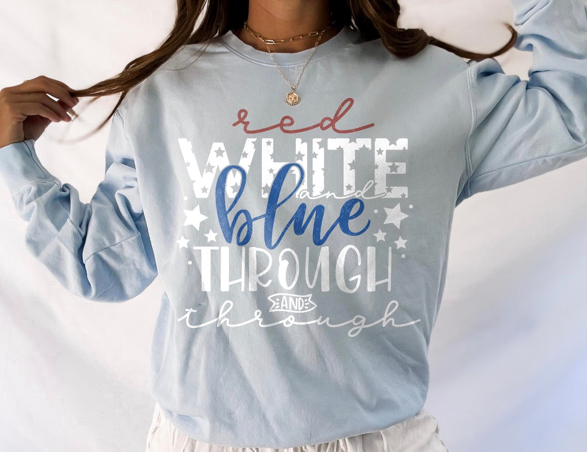 Red, White & Blue Through & Through DTF Graphics
